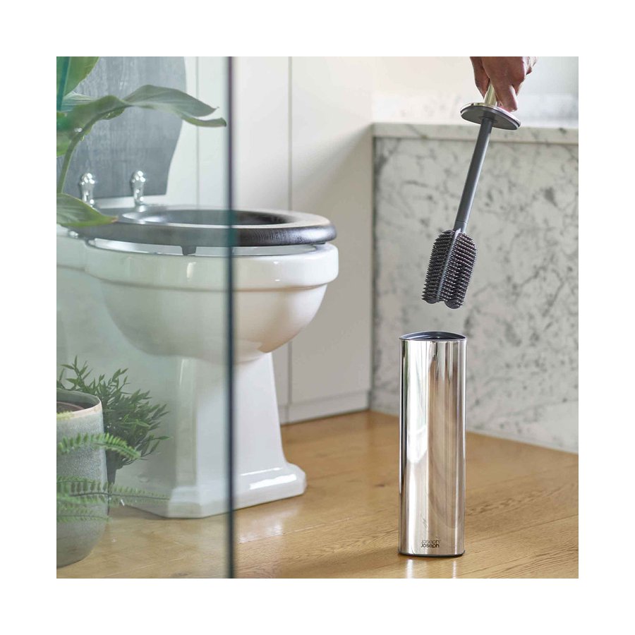 Joseph Joseph Flex 360 Luxe Toilet Brush Stainless Steel Stainless Steel