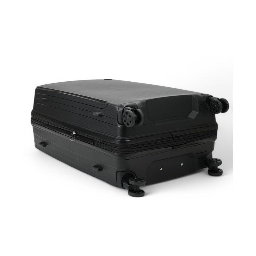 Nomad Venture 75cm Hardside Checked Suitcase Black Black