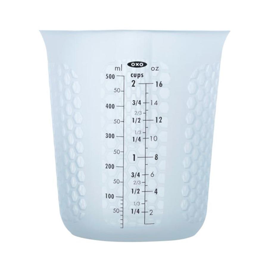 OXO Good Grips 2 Cup Squeeze & Pour Silicone Measuring Cup Clear Clear
