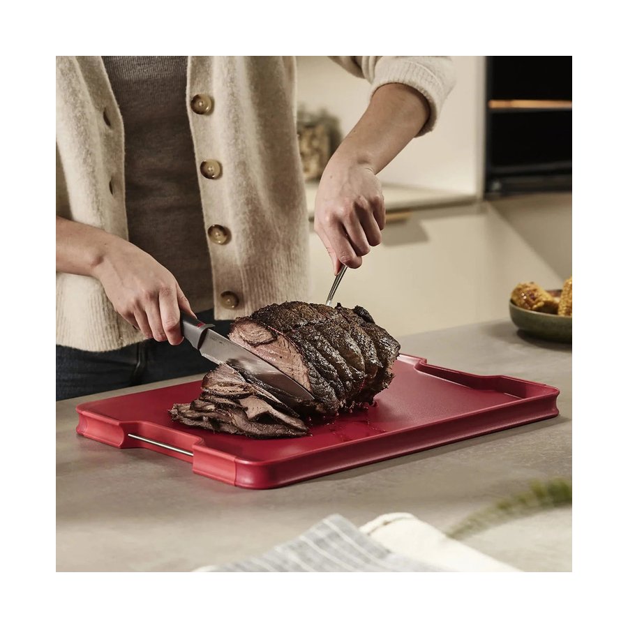 Joseph Joseph Cut & Carve Plus 2.0 Large Chopping Board Red Red