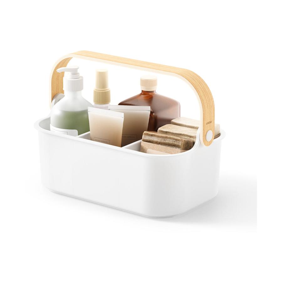 Umbra Bellwood Small Stackable Bin White/Natural White/Natural