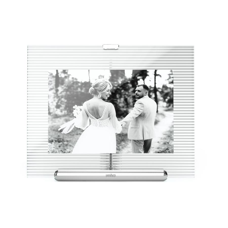 Umbra Flute 10 x 15cm Picture Frame Chrome Chrome