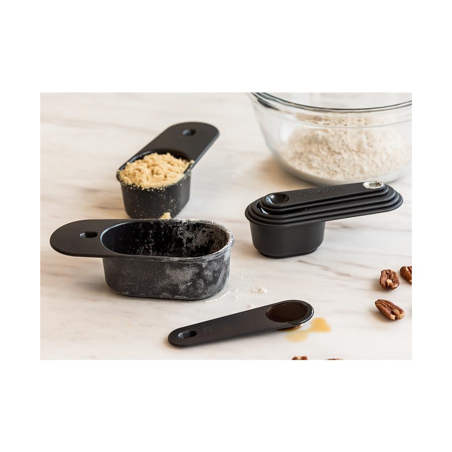 ClickClack Measuring Cups & Spoons Nesting Set Chrome Chrome