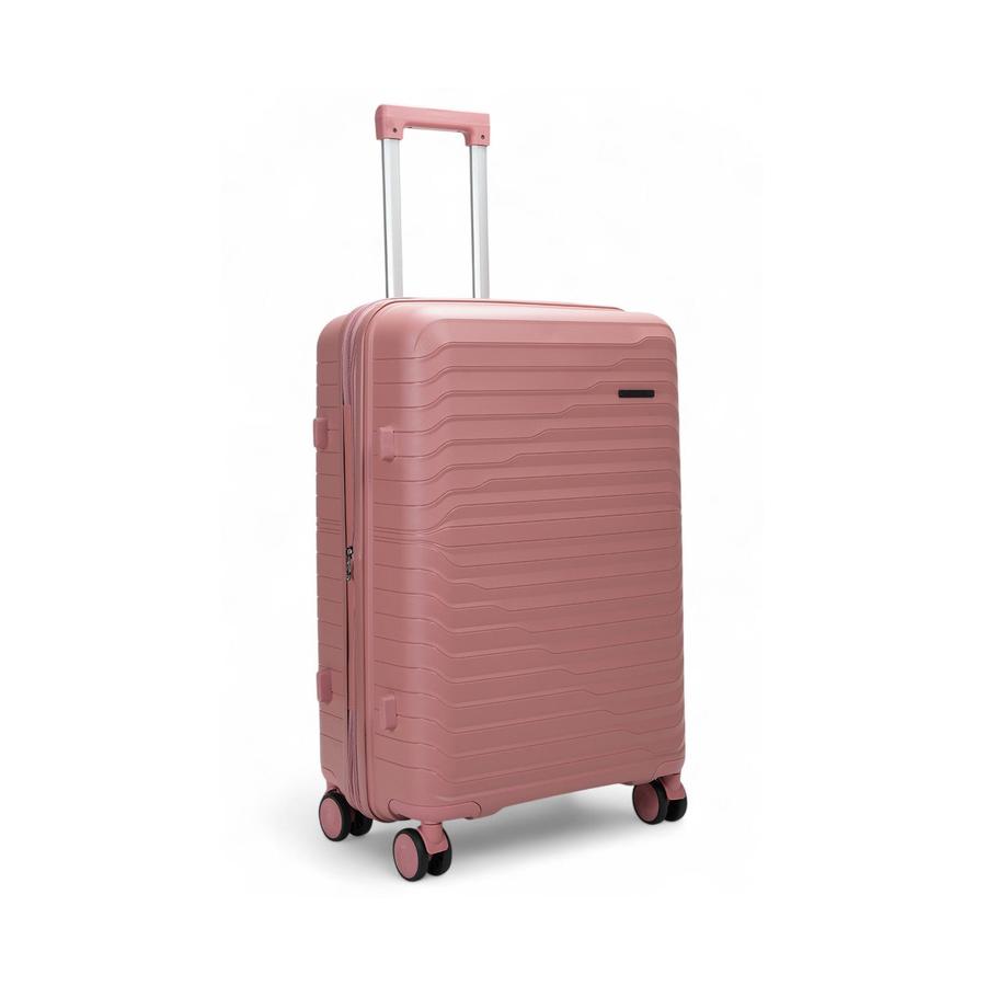 Caselite Summit 65cm Hardside Checked Suitcase Rose Rose