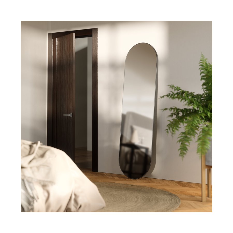 Umbra Hubba Pill Mirror (157cm x 46cm) Titanium Titanium