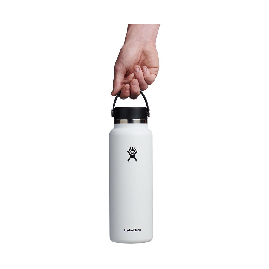 Hydro Flask 40oz (1.18L) Wide Mouth Drink Bottle White White