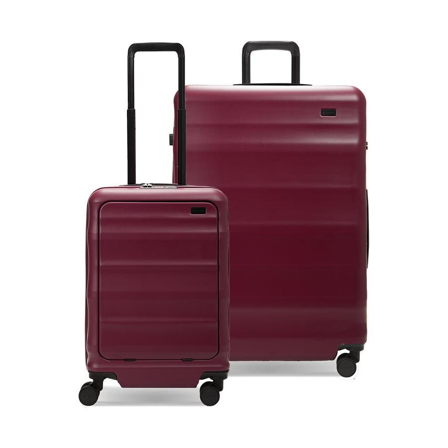 Explorer Luna-Air 55cm Front Access & 74cm Hardside Luggage Set Merlot Merlot