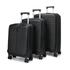 Caselite Venture 57cm, 66cm & 76cm Top Open Hardside Luggage Set Black