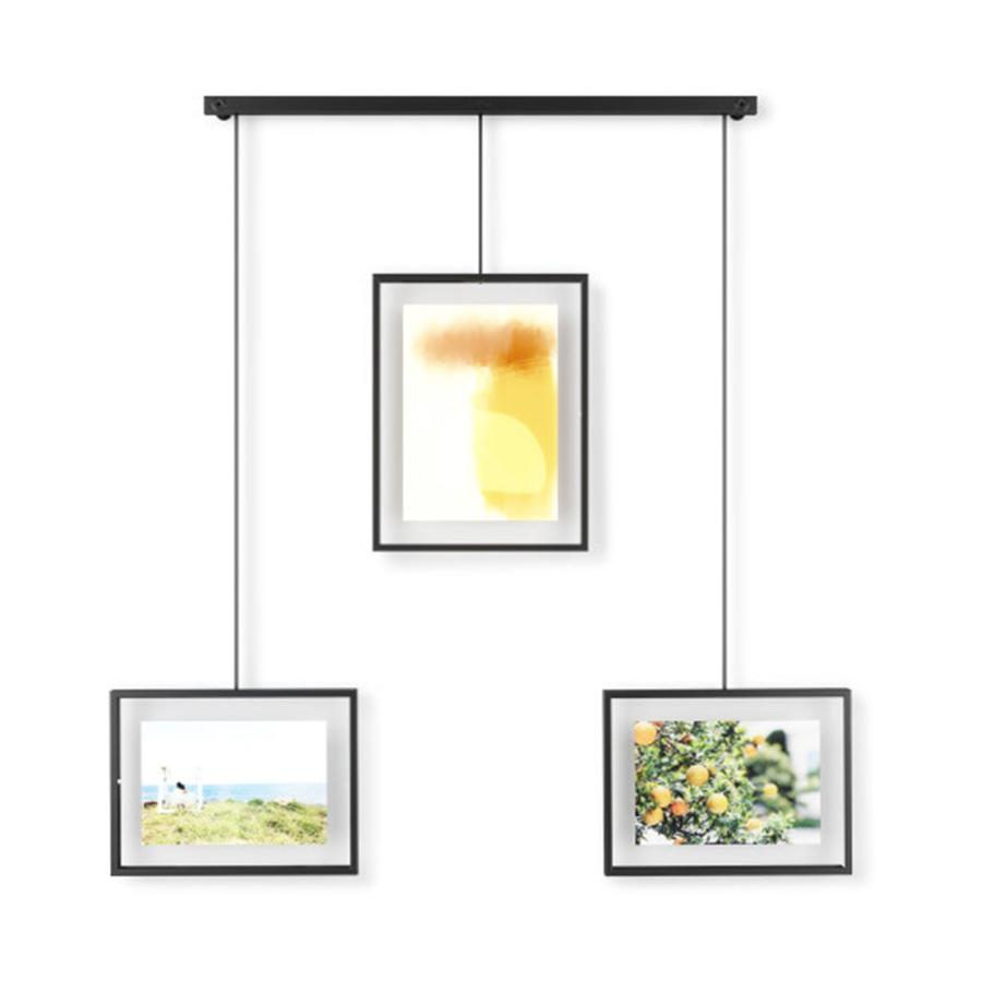 Umbra Exhibit Wall Picture Frames (Set of 3) Black Black