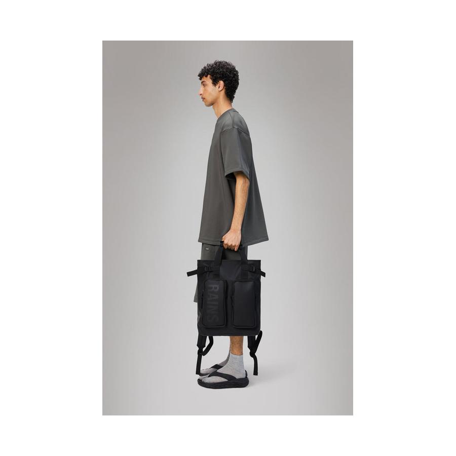 Rains Texel Tote Backpack Black Black