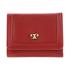 Pierre Cardin Shakira Ladies Leather Snap Button Tri-Fold Wallet Red