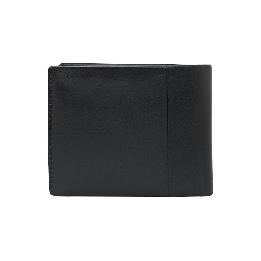 RM Williams Leather Wallet with Coin Pocket Black Black