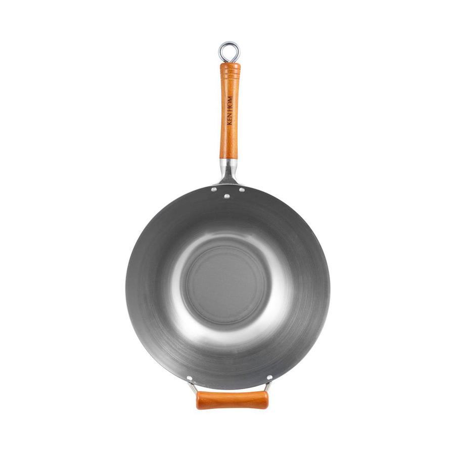 Ken Hom 32cm Carbon Steel Wok Grey Grey