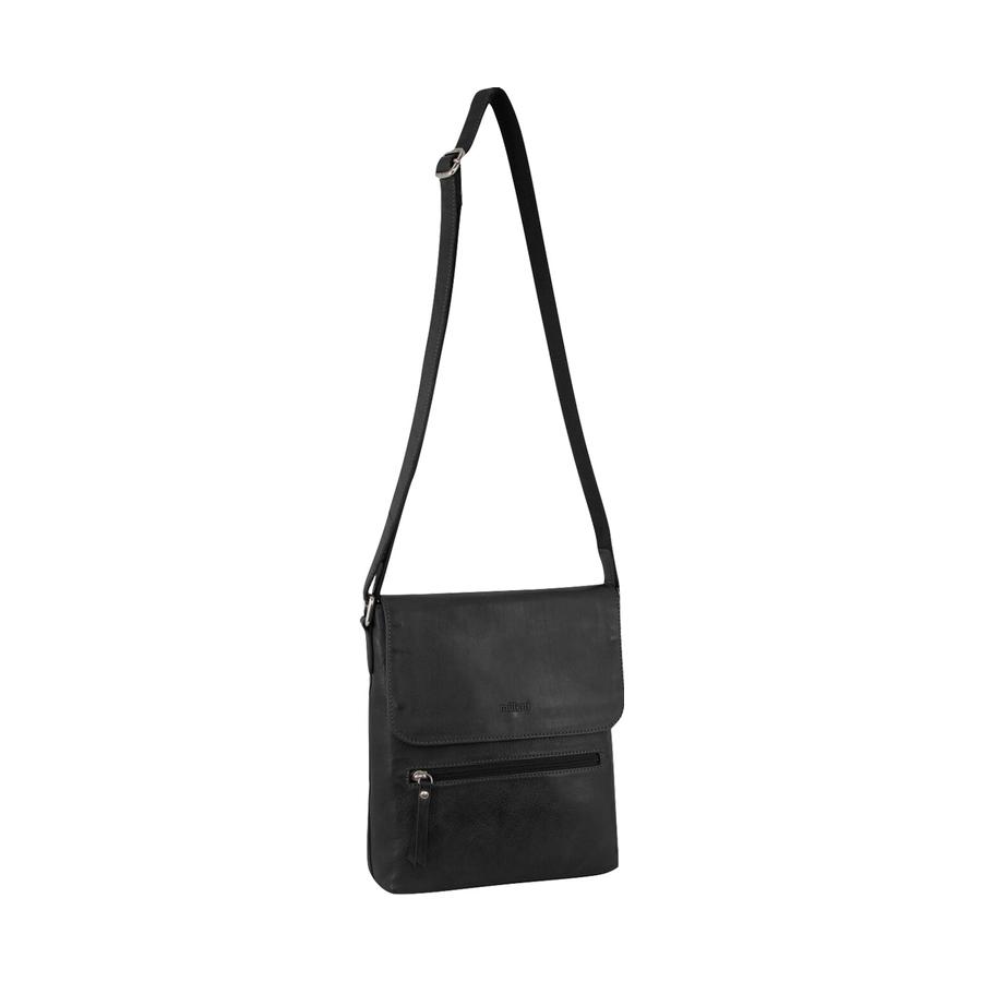 Milleni Leona Women's Leather Crossbody Bag Black Black