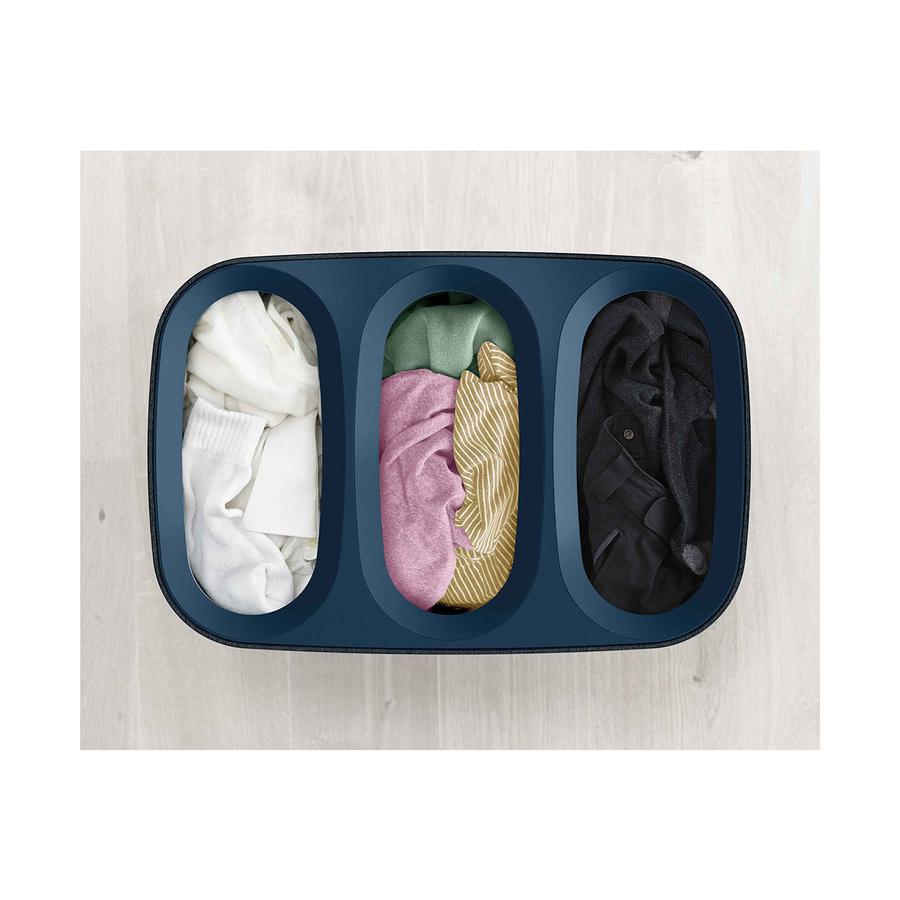 Joseph Joseph Tota Trio 90L Laundry Separation Basket Black Black