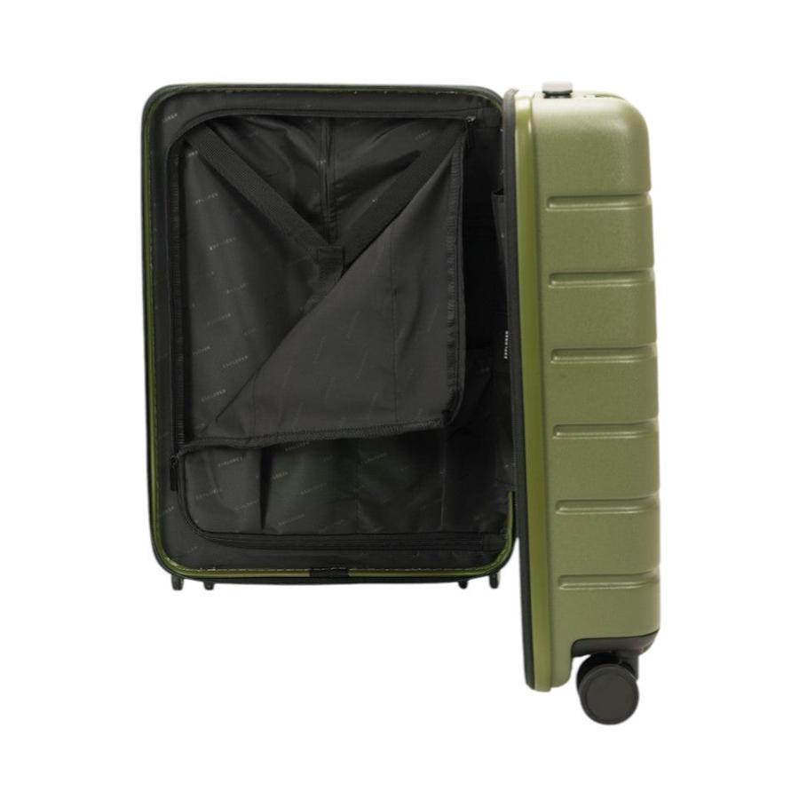 Explorer Arlo Pro 52cm Front Access Hardside Carry-On Suitcase Evergreen Evergreen