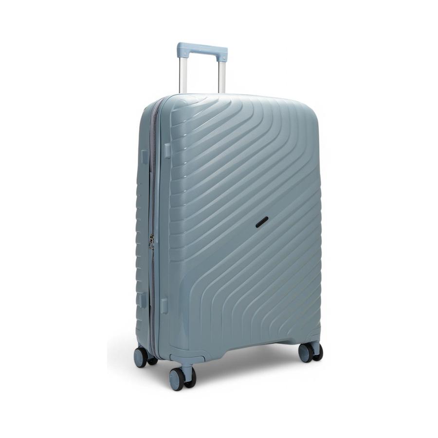 Nomad Journey 75cm Hardside Checked Suitcase Steel Blue Steel Blue