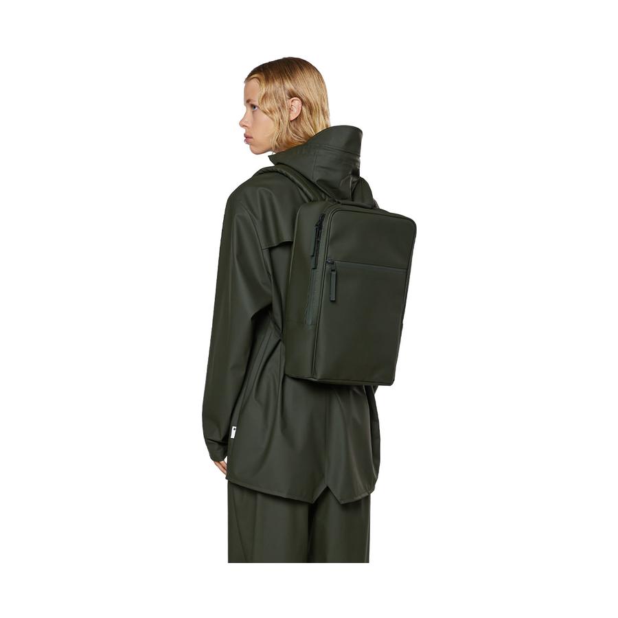 Rains Book Backpack Green Green