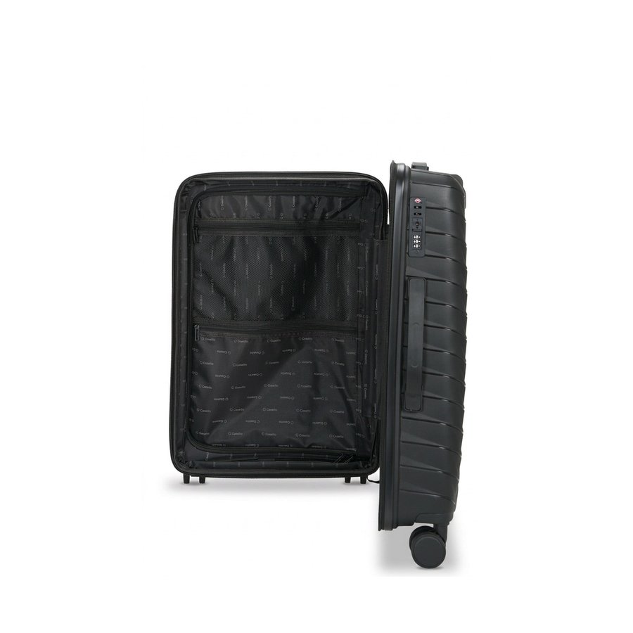 Caselite Expedition 56cm & 65cm Hardside Luggage Set Black Black