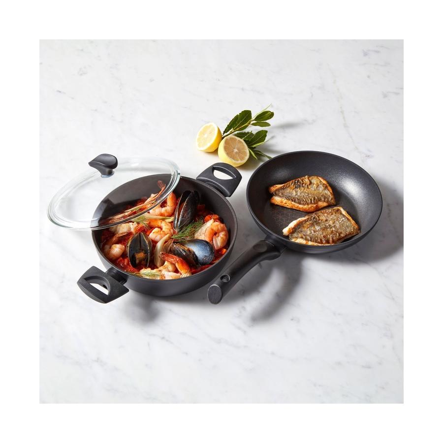 Essteele Per Salute 2 Piece Cookware Set Black Black