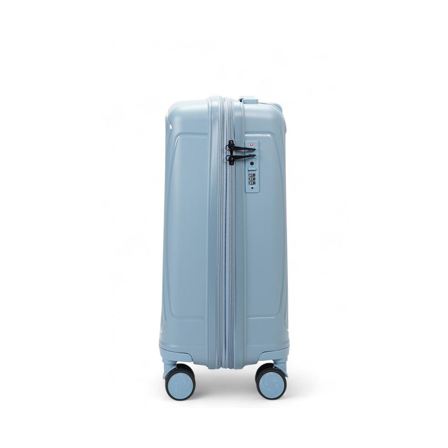 Caselite Quest 56cm Hardside Carry-On Suitcase Steel Blue Steel Blue