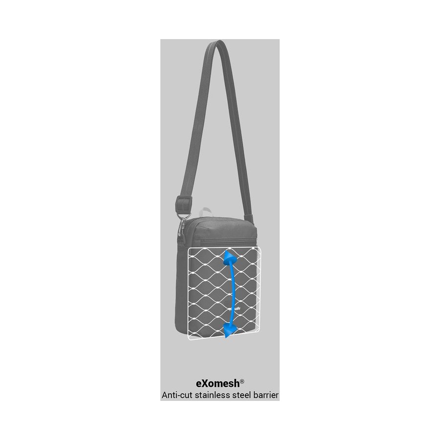 Pacsafe GO Anti-Theft Recycled Festival Crossbody Bag Jet Black Jet Black