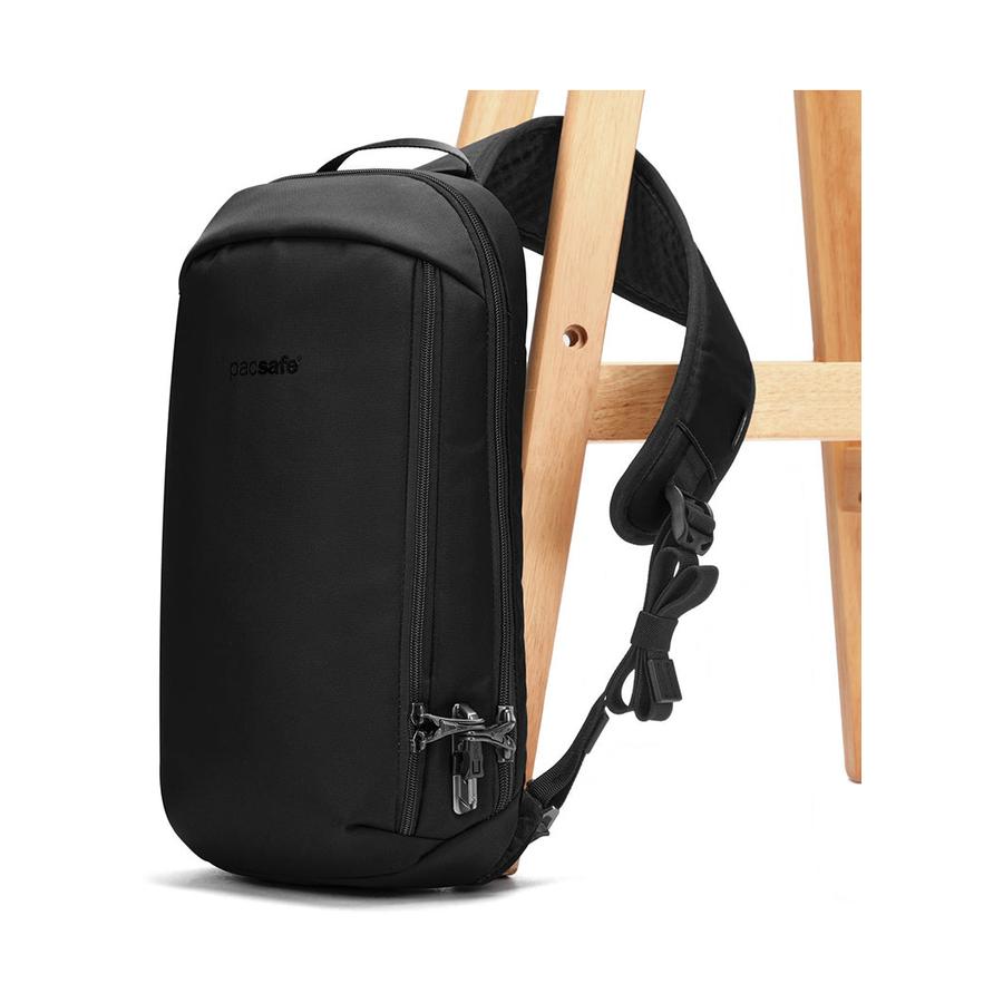Pacsafe V Tech Anti-Theft Sling Pack Jet Black Jet Black
