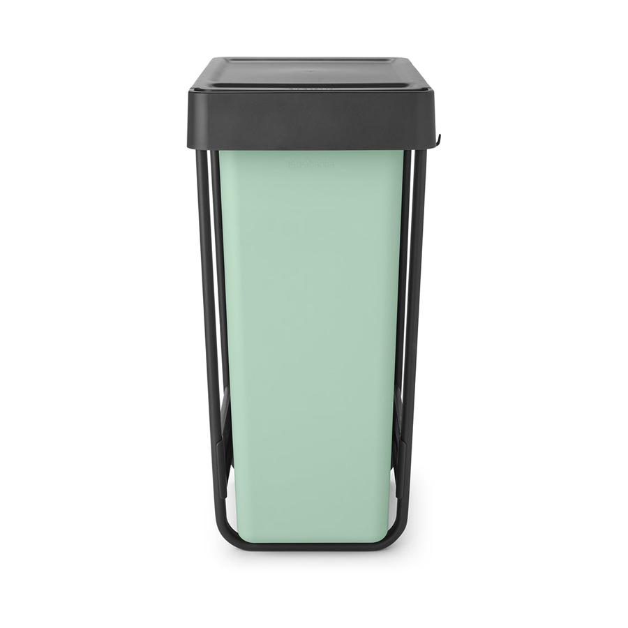 Brabantia Sort & Go Built-In Bin (2 x 30L) Dark Grey & Jade Green Dark Grey & Jade Green
