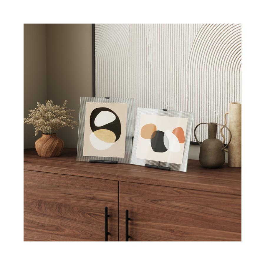 Umbra Flute 20 x 25cm Picture Frame Black Black