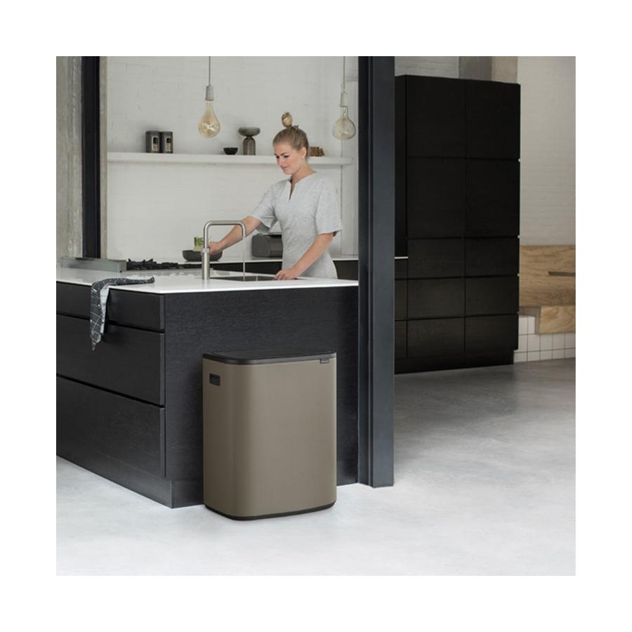 Brabantia Bo Touch Bin (60L) Platinum Platinum