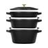 Staub 4 Piece Cookware Set Black