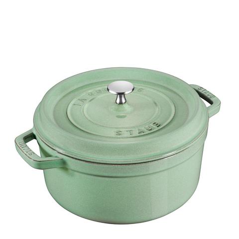 Staub 28cm (6.7L) Round Cocotte Sage