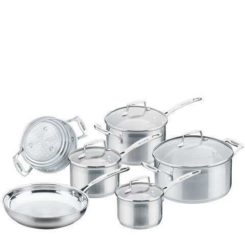 Scanpan Impact 6 Piece Cookware Set Stainless Steel