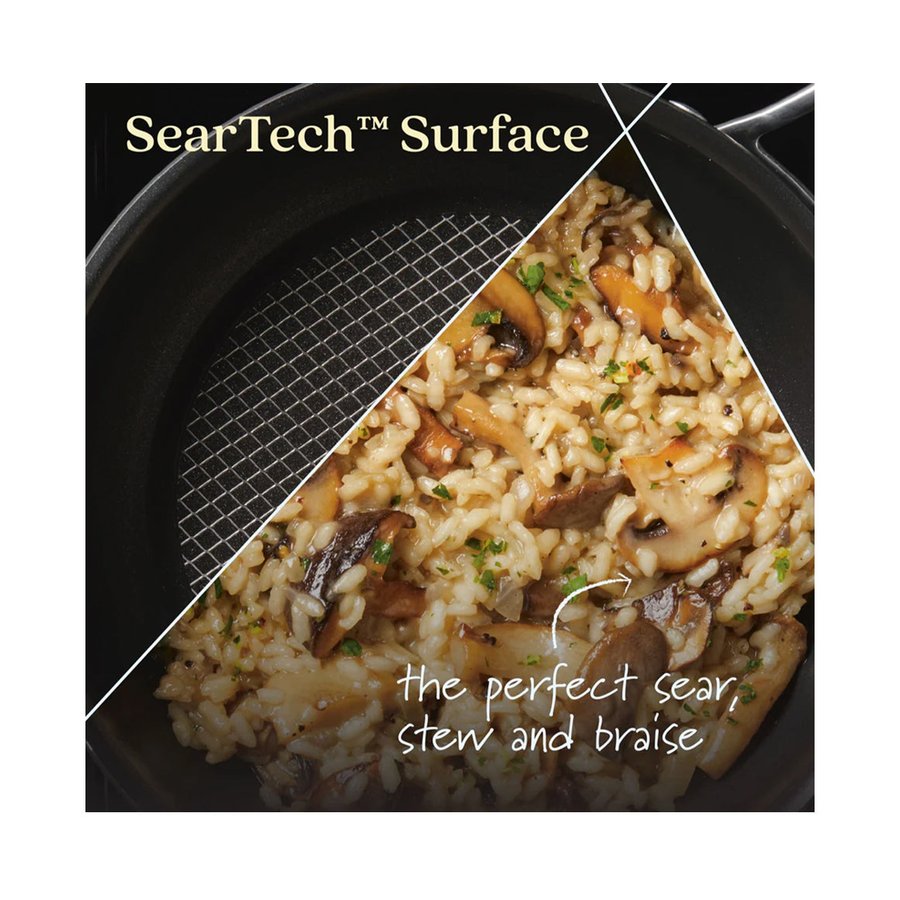 Anolon SearTech 20cm (2.4L) Covered Saucier Black Black