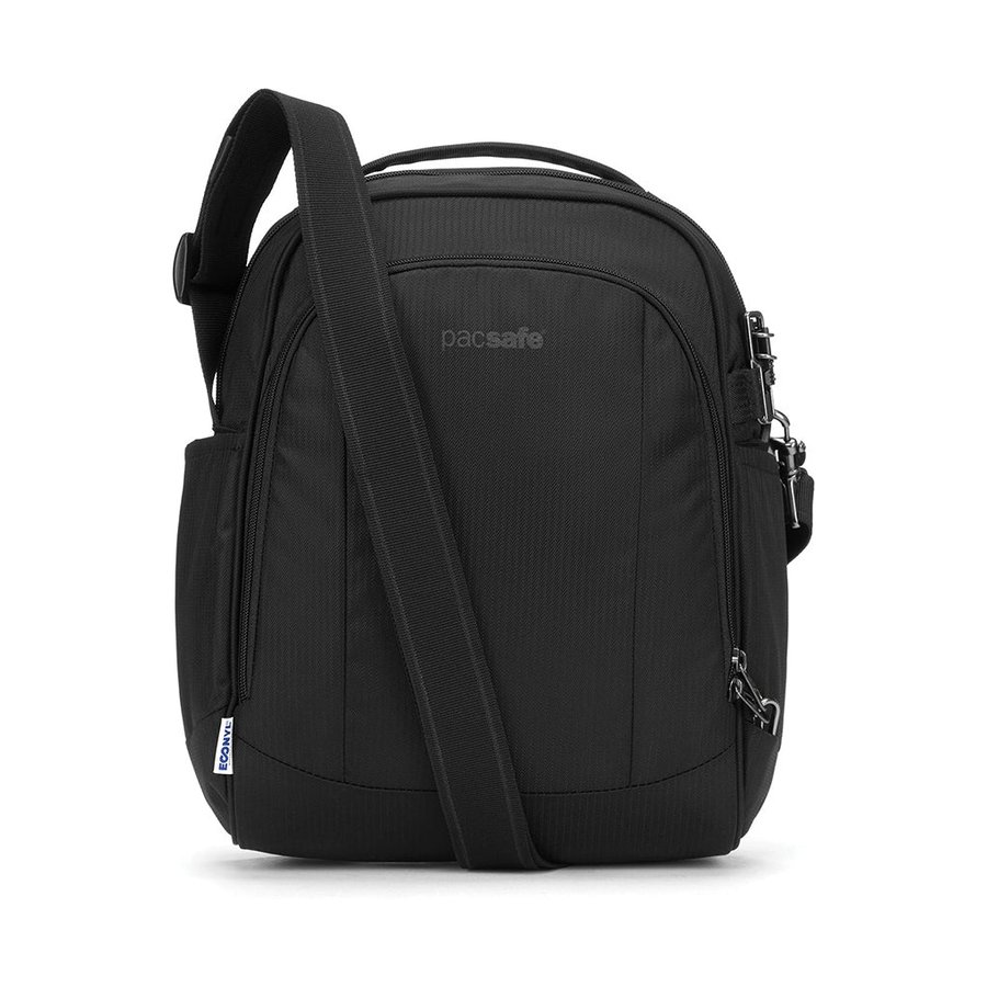 Pacsafe Metrosafe LS250 ECONYL Anti-Theft Recycled Crossbody Black Black
