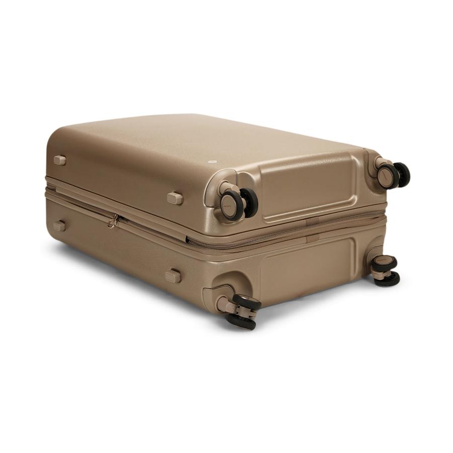 Samsonite Evoa Z 75cm Hardside Checked Suitcase Ivory Gold Ivory Gold