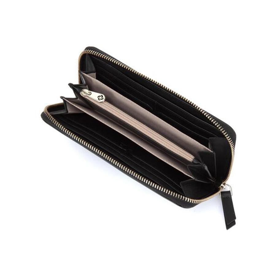 Samsonite Serena Leather Zip Around RFID Wallet Black Black