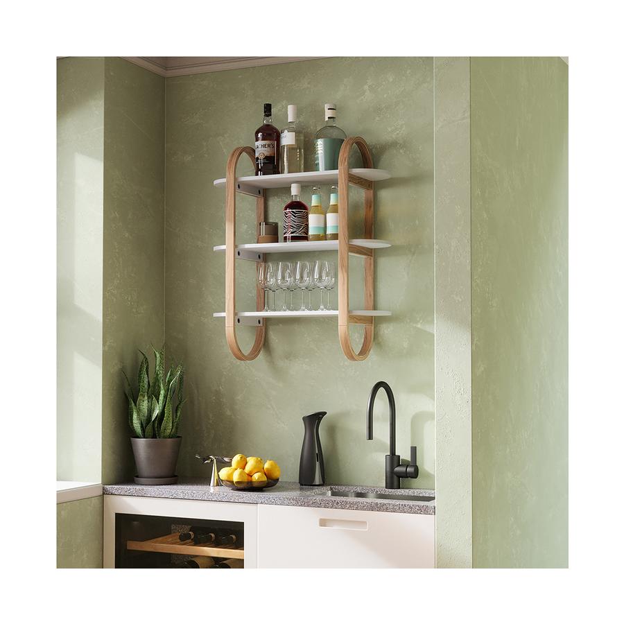 Umbra Bellwood Wall Shelf White/Natural White/Natural