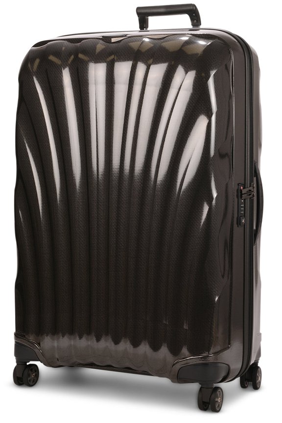 Samsonite C-Lite 81cm CURV Checked Suitcase Black