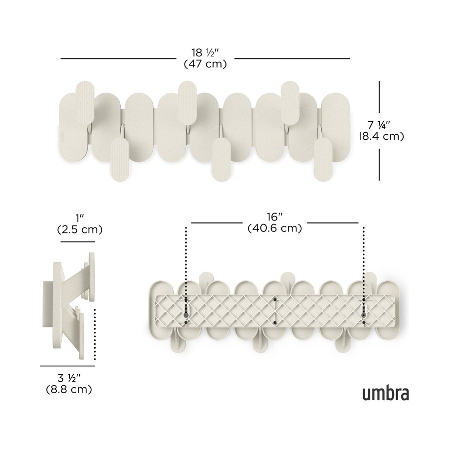 Umbra Tempo 6 Wall Hook Sand Sand