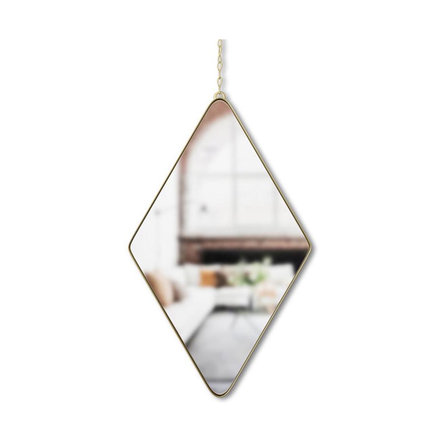 Umbra Dima Diamond Mirror (Set of 3) Matte Brass Matte Brass