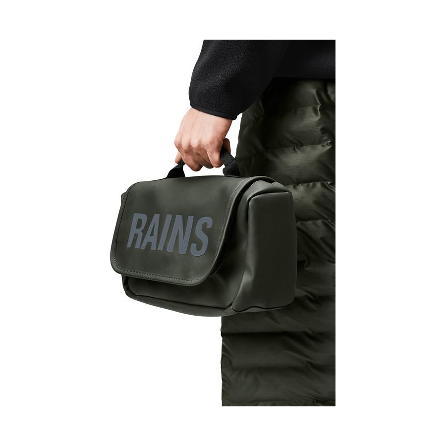 Rains Texel Wash Bag Green Green
