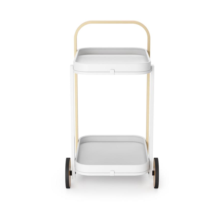 Umbra Bellwood Bar Serving Cart White/Natural White/Natural