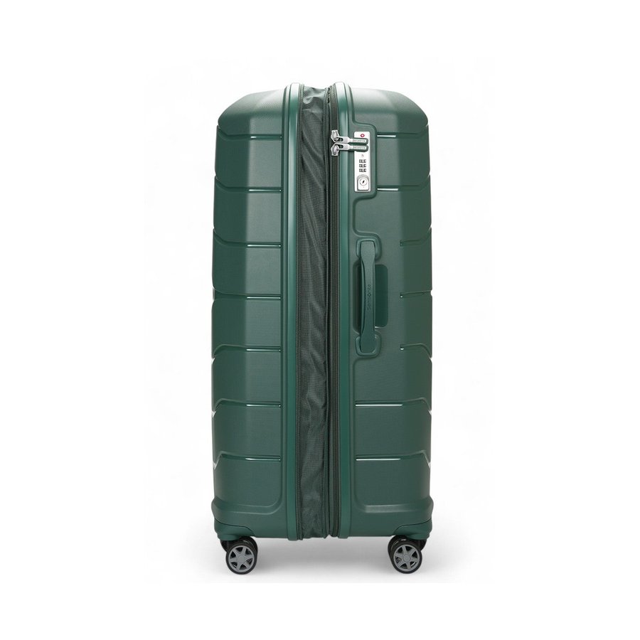 Samsonite Oc2lite 81cm Hardside Checked Suitcase Hunter Green Hunter Green