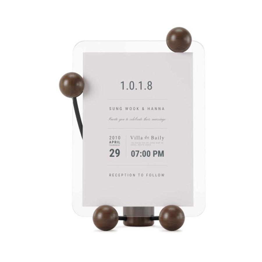 Umbra Woody Picture Frame (13cm x 18cm) Black/Walnut Black/Walnut