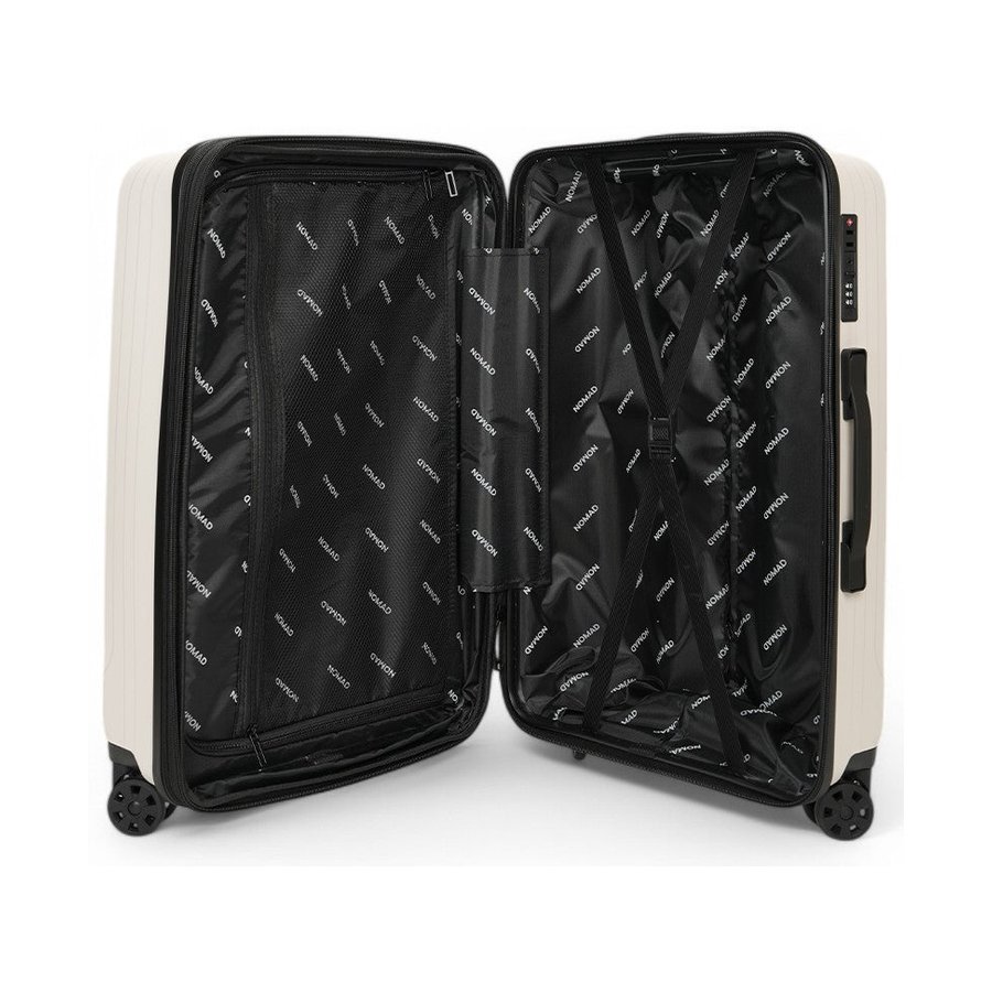 Nomad Venture 65cm Hardside Checked Suitcase White White