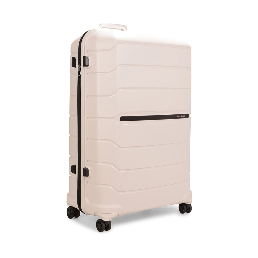 Samsonite Oc2lite 81cm Hardside Checked Suitcase Off-White Off-White