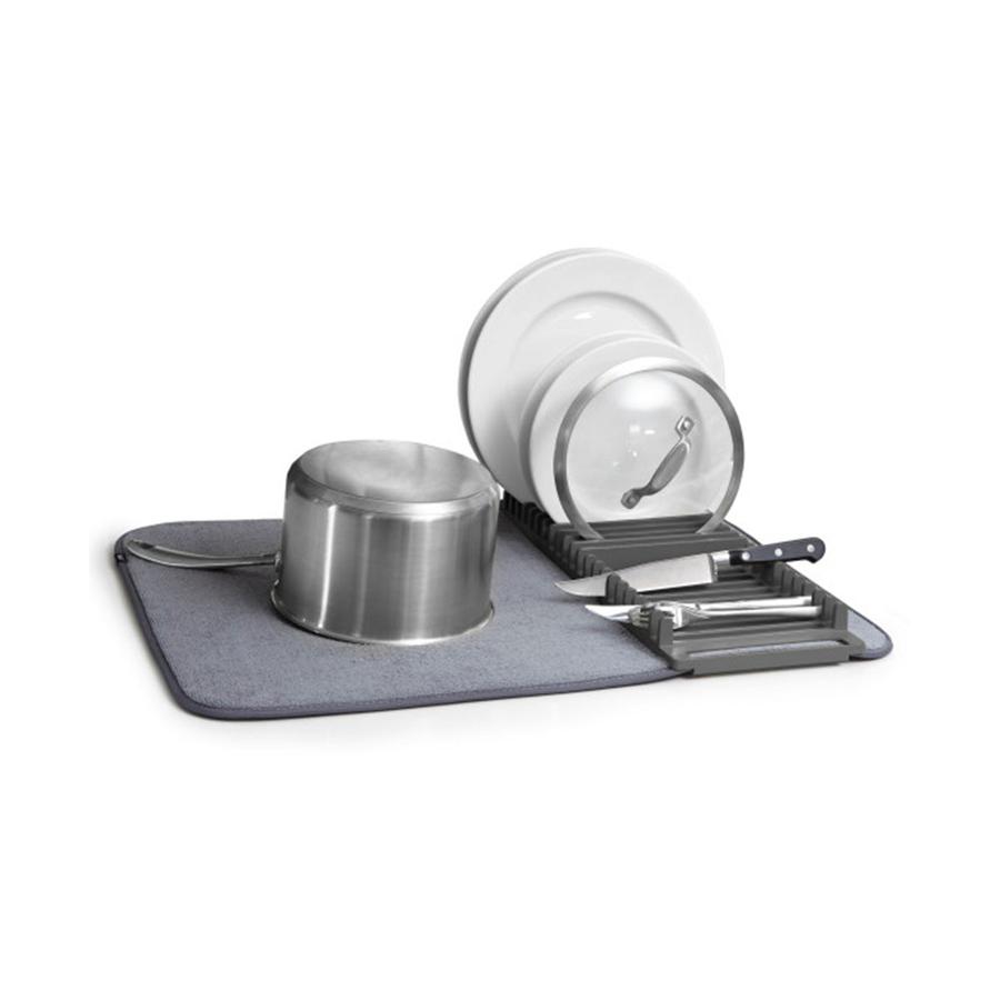 Umbra UDry Dish Drying Mat Charcoal Charcoal