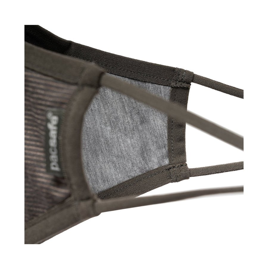 Pacsafe Protective & Reusable Silver Ion Face Mask Grey Large