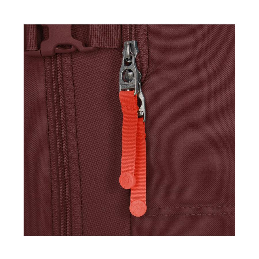 Pacsafe GO 34L Anti-Theft Recycled Carry-On Backpack Garnet Red Garnet Red